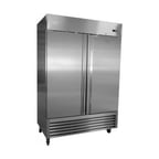 image of Serv-Ware RR2-HC 54" 2-Section Reach-In Refrigerator Stainless Steel, 49 cu. ft.