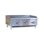 image of Serv-Ware SCBS-36 36" Countertop Gas Radiant Charbroiler w/ (3) Burners, 90.000 BTU