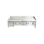 image of Serv-Ware SMGS-48 48" Countertop Manual Gas Griddle, 3/4" Steel Plate, 90.000 BTU