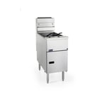 image of Pitco SG14R-S Full Pot Floor Model Gas Fryer w/ 50-lb Capacity, Millivolt Control, 122,000 BTU