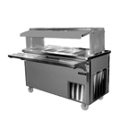 image of Delfield SH-4-NU 60" Electric Hot Food Serving Counter, (4) Wells without Understorage