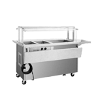 image of Delfield SH3C-96-NU 96" Hot/Cold Serving Counter, (3) Hot & (1) Ice-Cooled well