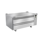 image of Silver King SKRCB50H-EDUS4 50" 2 Drawers Freezer Chef Base w/ Flat Top