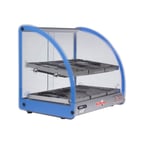 image of Skyfood FWD2-18B 18" Blue Color Food Warmer Display Case with Double Shelf 