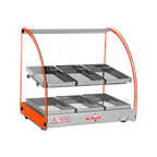 image of Skyfood FWD2-18O 18"  Orange Color Food Warmer Display Case with Double Shelf 