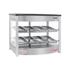 image of Skyfood FWD2S8P 25" Steam Line Food Warmer Display Case with Double Shelf,  (8) Pans