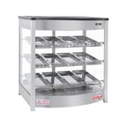image of Skyfood FWD3S12P 25" Steam Line Food Warmer Display Case with Triple Shelf,  (12) Pans