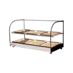 image of Skyfood FWDC2-33-6P 33" Food Warmer Display Case with Double Shelf, (6) Pans
