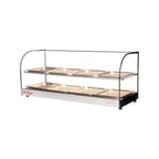 image of Skyfood FWDC2-43-8P 43" Food Warmer Display Case with Double Shelf, (8) Pans