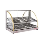 image of Skyfood FWDE2-25 25" Economy Line Heated Deli Display Case with Double Shelf