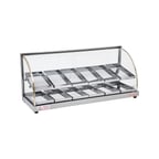 image of Skyfood FWDE2-37 37" Economy Line Heated Deli Display Case with Double Shelf