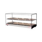 image of Skyfood FWDS2-43-8P 43" Food Warmer Display Case with Double Shelf, (8) Pans