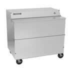 image of Beverage Air SMF49HC-1-S 49" Single Sided Milk Cooler, Forced Air, 12 Crates Capacity