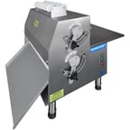 image of Somerset CDR-1500M Countertop Double Pass Dough Roller, 15" Metallic Rollers, Side Operation