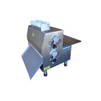 image of Somerset CDR-2100 Countertop Double Pass Dough Roller, 20" Synthetic Non-Stick Rollers, Side Operation