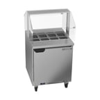 image of Beverage Air SPE27HC-SNZ 27" One Section Sandwich/Salad Prep Table w/ 1 Door, 8 pans, 6.75 cu. ft.