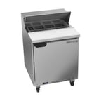 image of Beverage Air SPE27HC 27" One Section Sandwich/Salad Prep Table w/ 1 Door, 8 pans, 6.75 cu. ft.