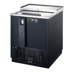 image of Spartan Refrig SBC-27 26" Bottle Cooler w/ 1 Slide Top Lid, Adjustable Dividers, 4.0 cu. ft.