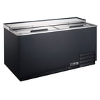 image of Spartan Refrig SBGF-50 49.5" Black Glass Froster, 250 Mugs Capacity