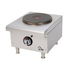 image of Star 501FF 12" Electric Countertop Hotplate w/ (1) Solid Burner, Infinite Controls, 208/240v
