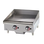 image of Star 624MF 24" Countertop Manual Gas Griddle, 1" Steel Plate, 56.600 BTU