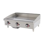 image of Star 636MF 36" Countertop Manual Gas Griddle, 1" Steel Plate, 84.900 BTU