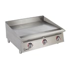 image of Star 836TA 36" Countertop Gas Griddle, Snap-Action Thermostat, 1" Steel Plate, 90.000 BTU