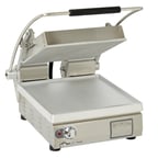 image of Star PST14 Single Cast Iron Panini Sandwich Grill w/ Smooth Plates, Manual Controls