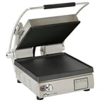 image of Star PST14IGT Single Cast Iron Sandwich Press Grill w/ Grooved & Smooth Plates, Manual Controls