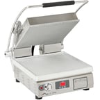 image of Star PST14T Single Sandwich Press Grill w/ Timer, Aluminum Smooth Plates, Manual Controls