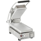 image of Star PST7A-120V Single Sandwich Grill w/ Aluminum Smooth Plates, Manual Controls, 120V
