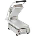 image of Star PST7A-240V Single Sandwich Grill w/ Aluminum Smooth Plates, Manual Controls, 240V