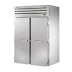 image of True STA2RRI-2S 68" Two Section Roll-In Refrigerator w/ 2 Solid Door, Stainless Steel Exterior-Aluminum Interior