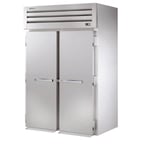 image of True STA2RRI89-2S 68" Two Section Roll-In Refrigerator w/ 2 Solid Door, Stainless Steel Exterior-Aluminum Interior, 89"H