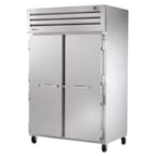 image of True STG2F-2S-HC 52" Two Section Reach-In Freezer w/ 2 Solid Doors, Stainless Steel Front Aluminum Sides