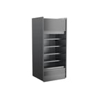 image of Structural Concepts B3632TM 36" Vertical Self-Service Open Air Merchandiser, Laminate Exterior, Self-Contained Top Mounted, 4 Shelves, High Profile, w/ LED Lighting