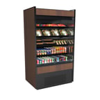 image of Structural Concepts B7132 71" Vertical Self-Service Open Air Merchandiser, Laminate Exterior, Self-Contained, 4 Shelves, High Profile