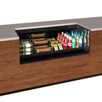 image of Structural Concepts CO4324R-UC 47" Undercounter Self-Service Open Air Merchandiser, Laminate Exterior, Self-Contained, Deck Only, w/ LED Lighting