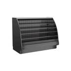 image of Structural Concepts GHSS460RLB (CURVED) 48" Self-Serve Refrigerated Open Air Merhandiser in Black, 4 Shelves, Open Curved Profile, Remote DX Refrigeration