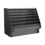 image of Structural Concepts GHSS660R (FLAT) 75" Self-Serve Refrigerated Open Air Merhandiser in Black, 4 Shelves, Open Flat Profile, Self-Contained Refrigeration