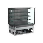 image of Structural Concepts NE4835RSSV 48" Reveal® Self-Service Refrigerated Slide In Counter Case, 3 Shelves, Glass Ends