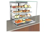 image of Structural Concepts NE7235RSV 72" Reveal® Full Service Refrigerated Slide In Counter Case, 3 Shelves, w/ Rear Sliding Doors, Glass Ends
