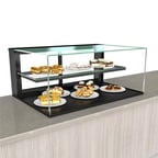 image of Structural Concepts NR3620DSV 36" Reveal® Service Non-Refrigerated Display Case, Black