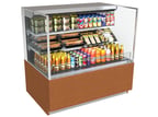 image of Structural Concepts NR4847RSSV 48" Horizontal Self-Serve Open Air Merhandiser in Black, Self Contained, 2 Shelves, Open Flat, w/ LED Lighting