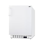 image of Summit ALFZ36 20" Built-in or Freestanding Undercounter Freezer in White, 2.68 cu. ft.