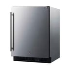 image of Summit ALFZ53CSS 23" Reach-In Undercounter Freezer w/ Stainless Steel Door, 3.7 cu. ft.