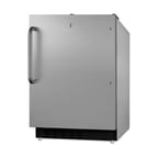 image of Summit ALRF49BCSS 20" Built-in or Freestanding Undercounter Refrigerator Freezer, Stainless Steel, 2.68 cu. ft.