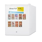 image of Summit AZAR27W 19" Freestanding Compact Commercially Refrigerator in White, 1.7 cu ft