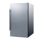image of Summit FF195CSS 19" Built-in or Freestanding Undercounter Refrigerator Stainless Steel, 3.13 cu. ft