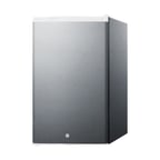 image of Summit FF31L7CSS 17" Countertop Refrigerator in Stainless Steel, w/ Door Lock, 2.5 cu. ft.